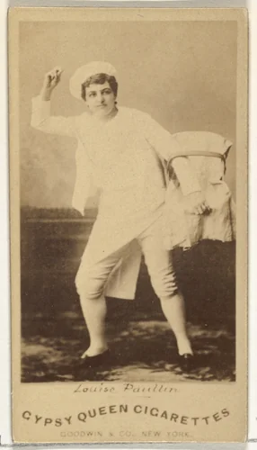 Louise Paullin, from the Actors and Actresses series (N171) for Gypsy Queen Cigarettes by Goodwin & Company, photograph, 1886-1890