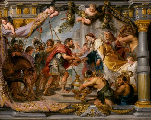 The Meeting of Abraham and Melchizedek by Peter Paul Rubens, painting, 1626