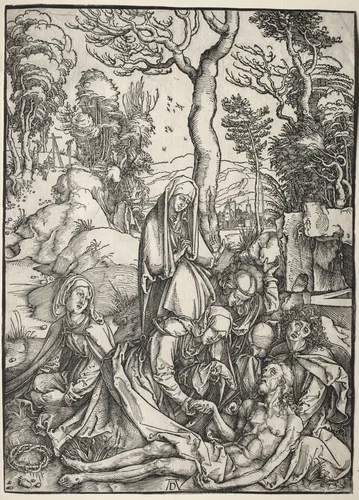The Great Passion: The Lamentation of Christ by Albrecht Dürer, print, 1497-1510