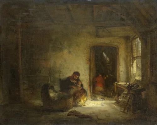 Sunny Room by Eugène François de Block, painting, 1830-1893