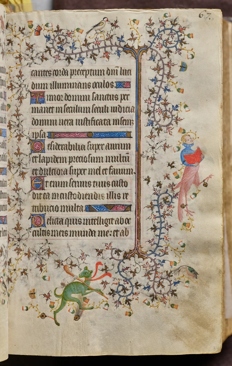 Hours of Charles the Noble, King of Navarre (1361-1425): fol. 34r, Text by Master of the Brussels Initials and Associates, book, 1400-1410