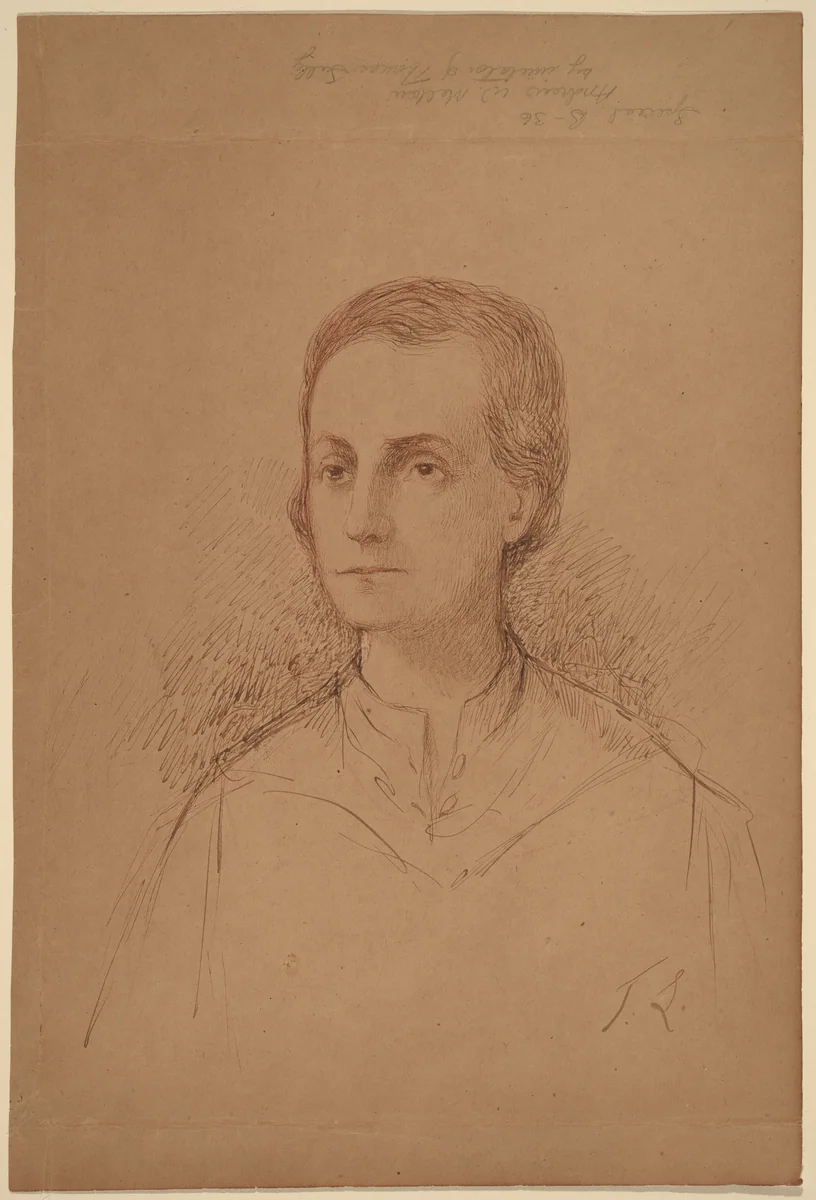 Andrew W. Mellon by Anonymous Artist; Thomas Sully, drawing, 1783-1872