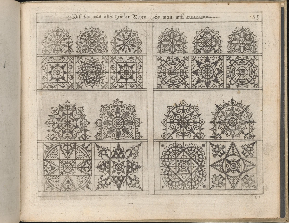 Newes Modelbuch in Kupffer (Page 61r) by Johann Sibmacher, book, 1604