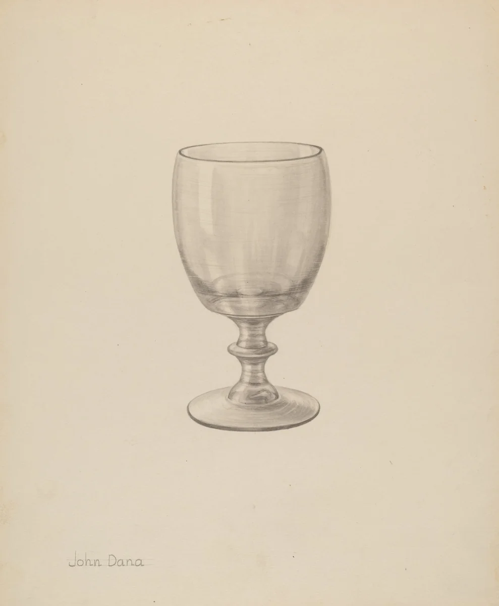 Goblet by John Dana, index of american design, 1940