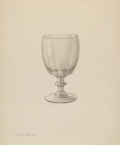 Goblet by John Dana, index of american design, 1940