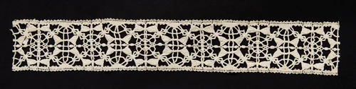 Bobbin Lace (Needlepoint Design) Insertion by Unknown, textile, 1550-1599