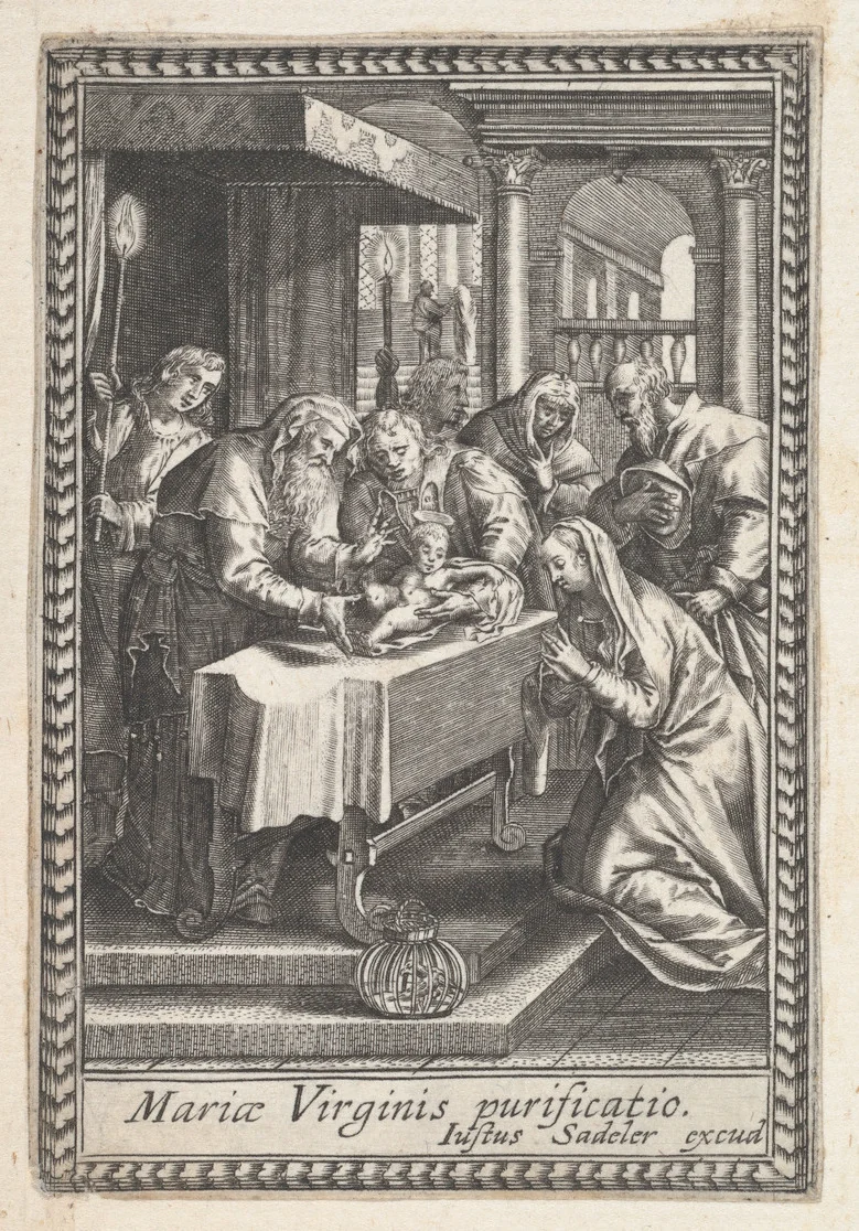 The Purification of the Virgin Mary by anonymous, print, 1590-1625