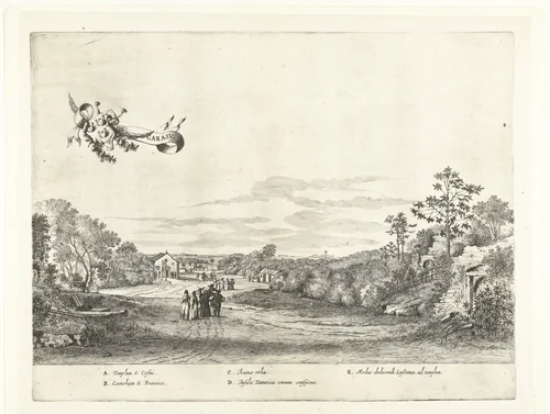 Gezicht op Garasu, ca. 1637 by Jan van Brosterhuyzen, print, 1645-1647