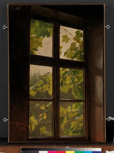 Window by Anton Dieffenbach, painting, 1856