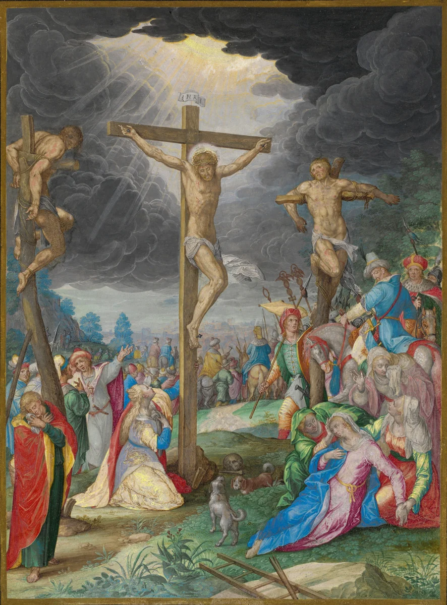 The Crucifixion by Friedrich Brentel, drawing, 1627