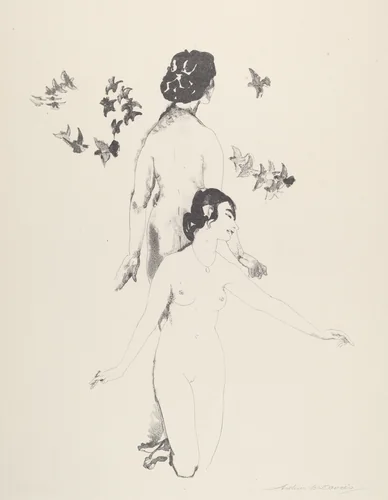 Circling Doves by Arthur B. Davies; George C. Miller, print, 1921