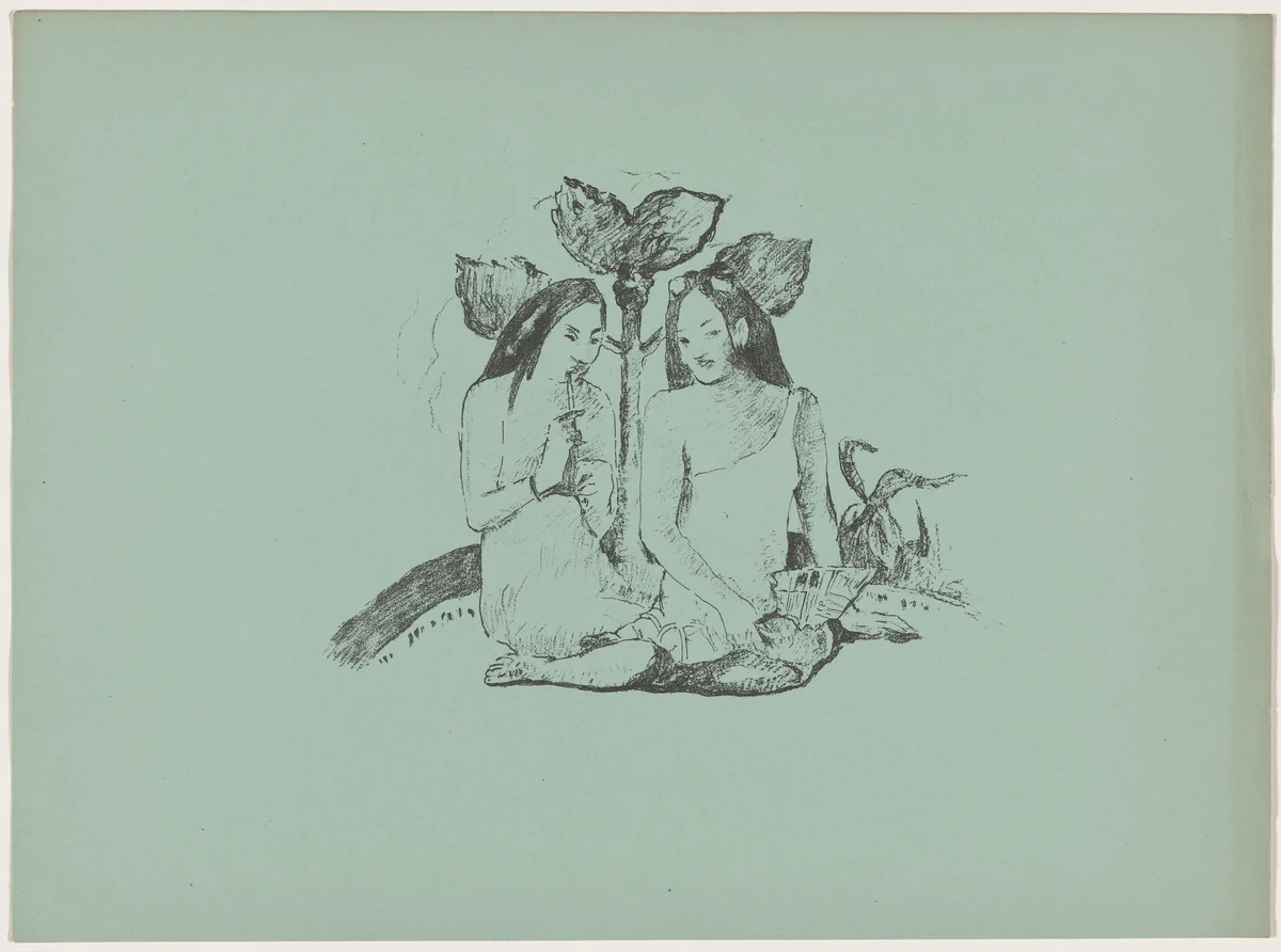 Tahiti by Paul Gauguin, print, 1895