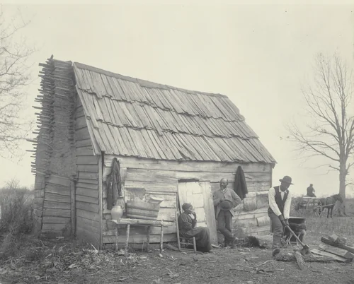 The old-time cabin by Frances Benjamin Johnston, photograph, 1899