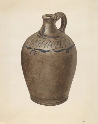 Jug by Frank Fumagalli, index of american design, 1938