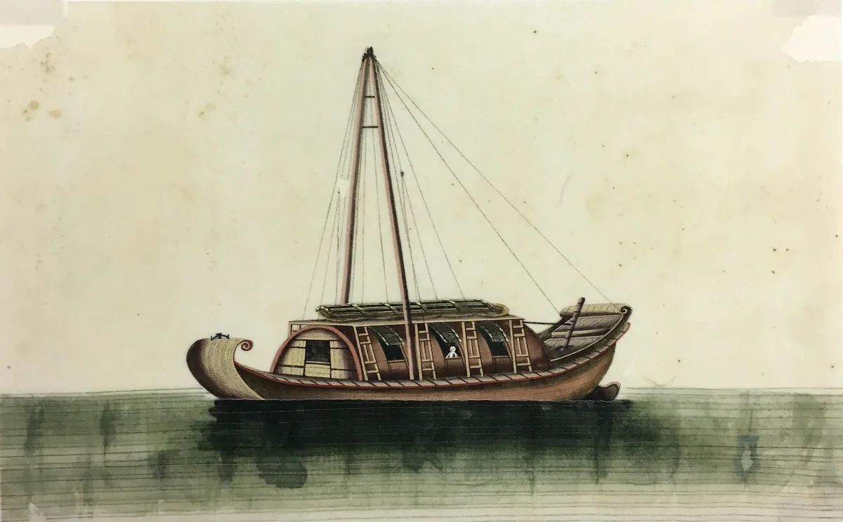 Ship paintings by China, painting, 1834-1866