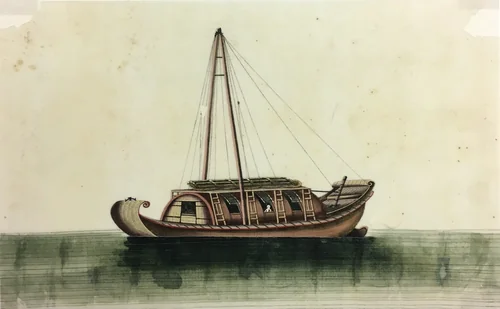 Ship paintings by China, painting, 1834-1866