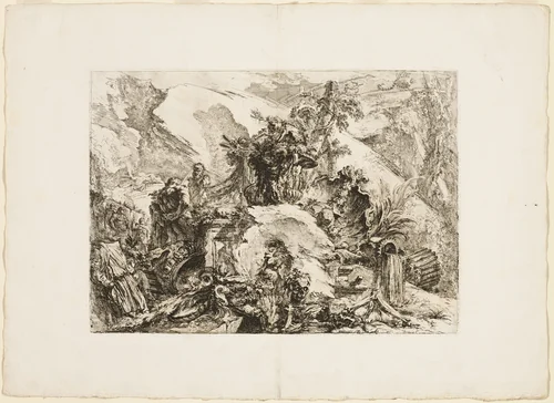 The Skeletons by Giovanni Battista Piranesi, print, 1750