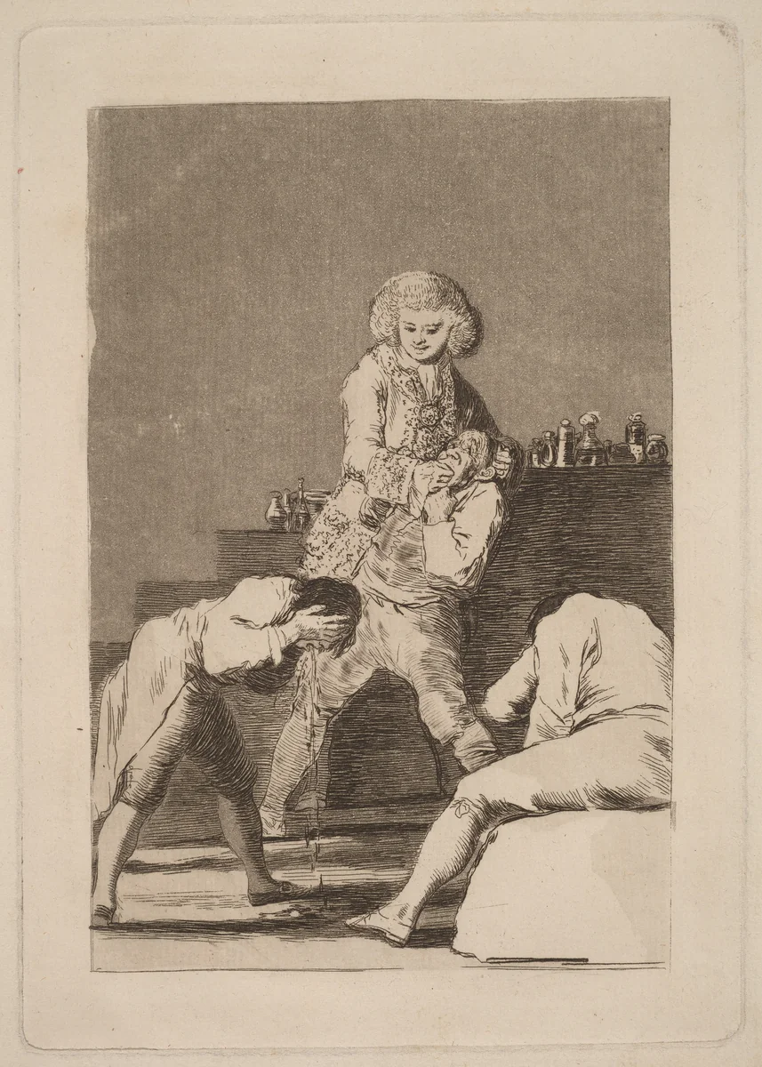 Al Conde Palatino (To the Count Palatine) by Francisco Goya, print, 1797-1799