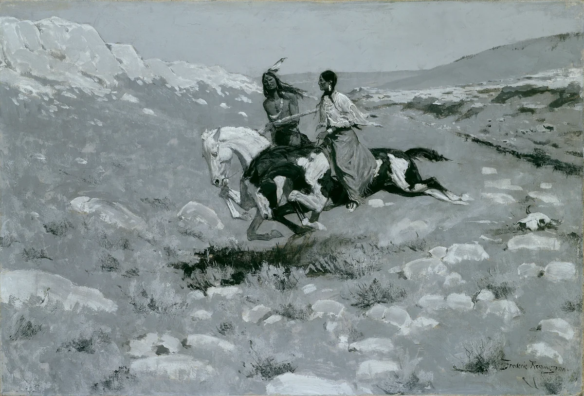Ceremony of the Fastest Horse by Frederic Remington, painting, 1900