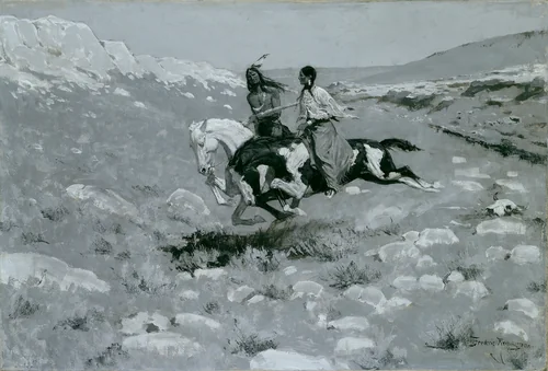 Ceremony of the Fastest Horse by Frederic Remington, painting, 1900
