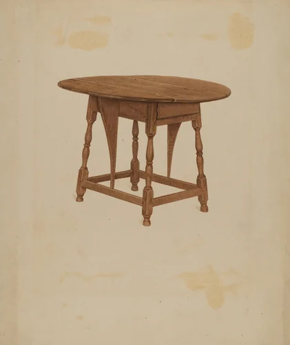 Butterfly Table by Lawrence Foster, index of american design, 1936