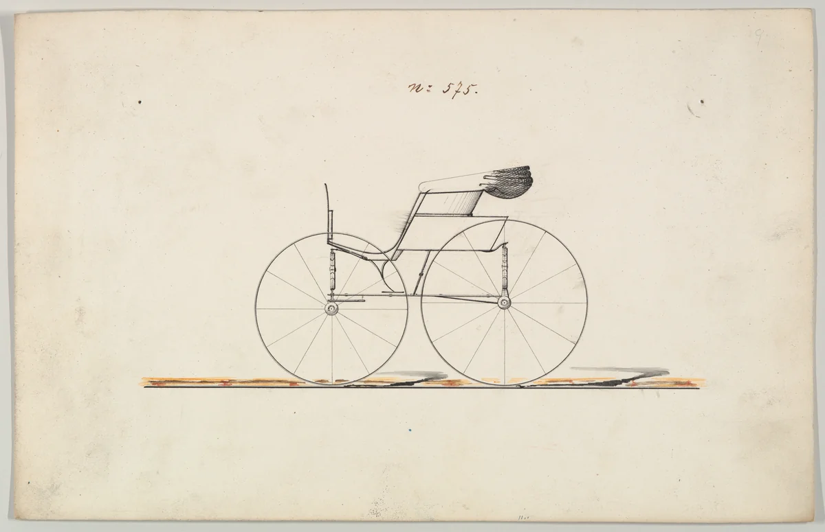 Doctor's Wagon #575 by Brewster & Co., drawing, 1860-1870