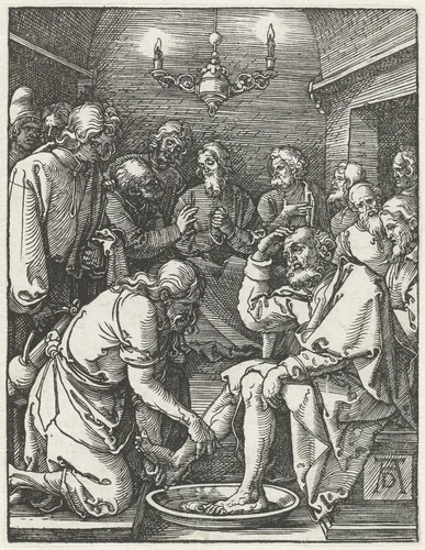 Voetwassing by Unknown, print, 1508-1509