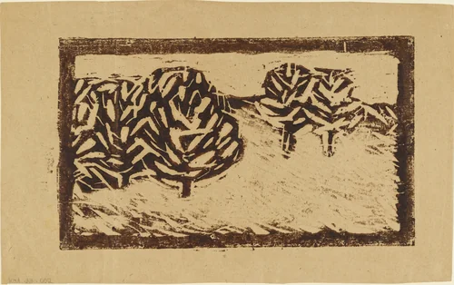 Landscape (Polling) [Landschaft (Polling)] by Christian Rohlfs, print, 1911