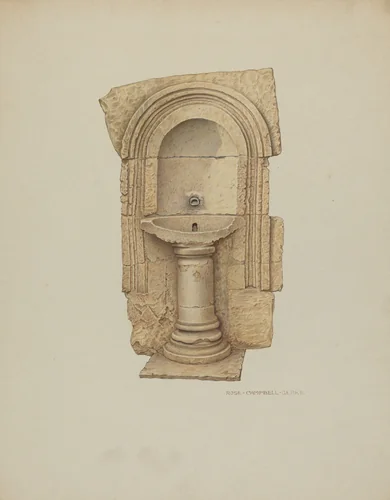 Lavabo by Rose Campbell-Gerke, index of american design, 1940