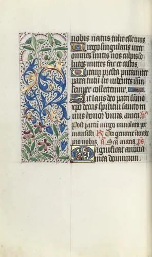 Book of Hours (Use of Rouen): fol. 73v by Master of the Geneva Latini, book, 1465-1475