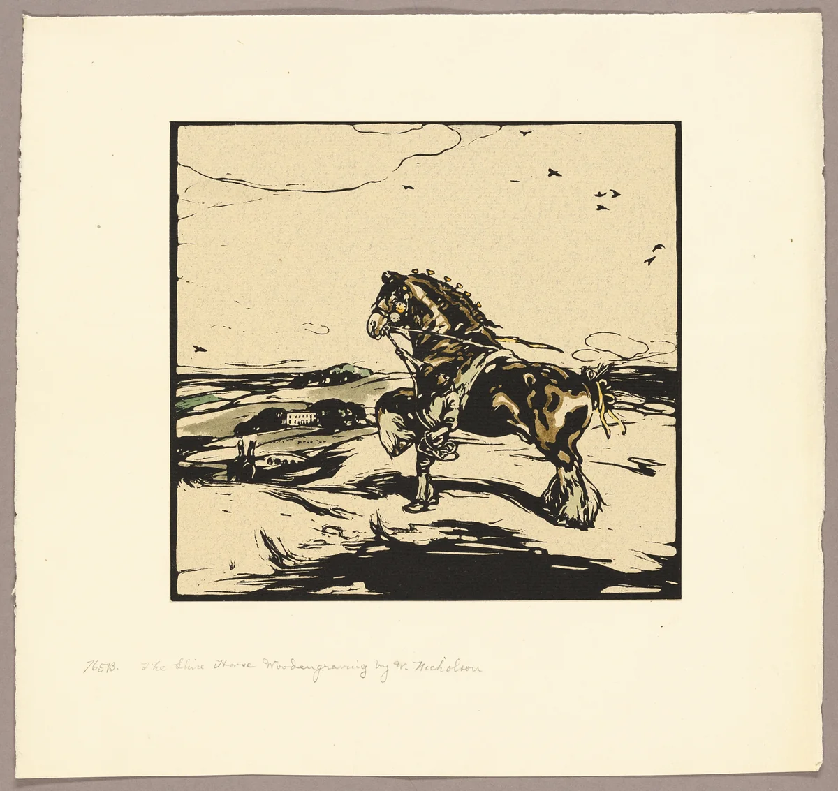 The Shire Horse by William Nicholson, print, 1892-1927
