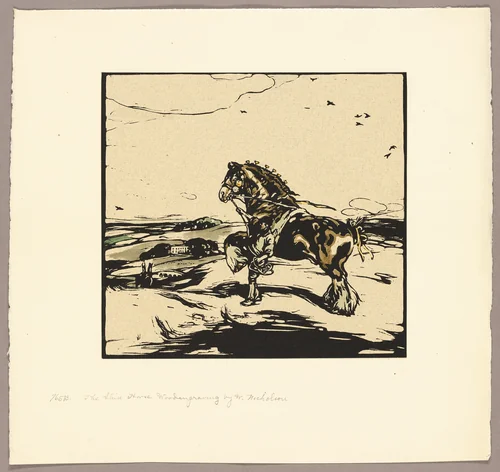 The Shire Horse by William Nicholson, print, 1892-1927