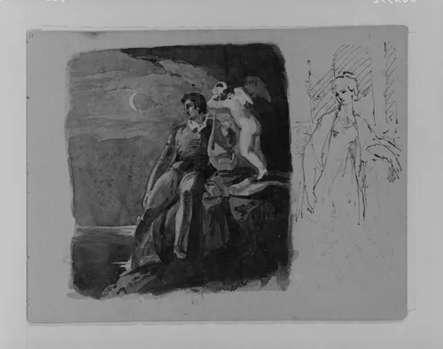(From Sketchbook) by Thomas Sully, artwork, 1810-1820