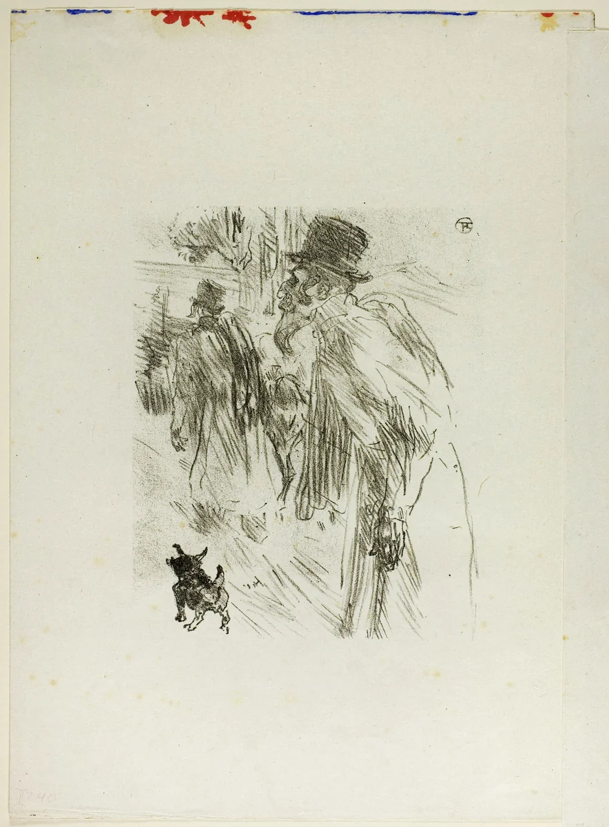 Polish Jews, Carlsbad, from Au Pied du Sinaï by Henri de Toulouse-Lautrec, print, 1897