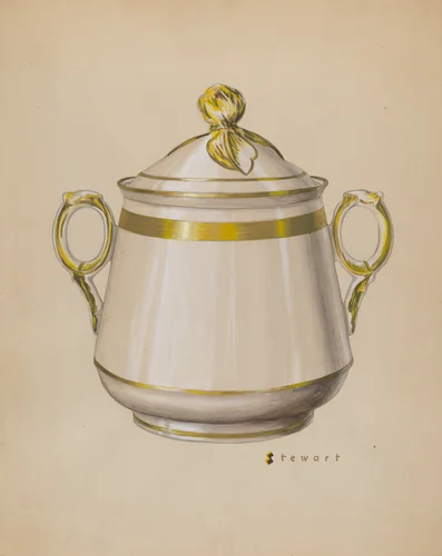 Sugar Bowl by Robert Stewart, index of american design, 1937