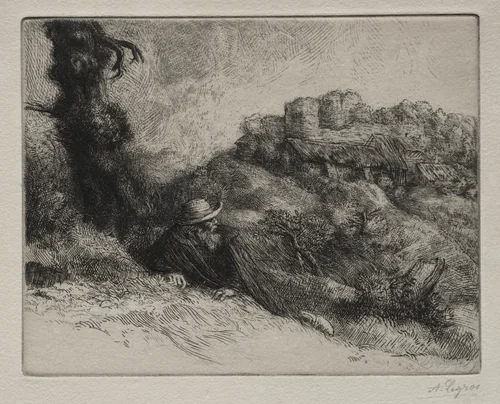 Le Châteaux des Revenants by Alphonse Legros, print, 1857-1911