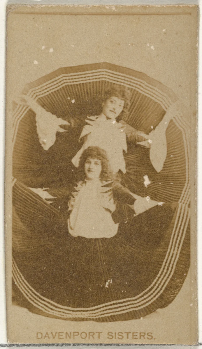 Davenport Sisters, from the Actors and Actresses series (N145-8) issued by Duke Sons & Co. to promote Duke Cigarettes by W. Duke, Sons & Co., photograph, 1890-1895