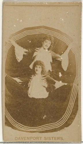 Davenport Sisters, from the Actors and Actresses series (N145-8) issued by Duke Sons & Co. to promote Duke Cigarettes by W. Duke, Sons & Co., photograph, 1890-1895