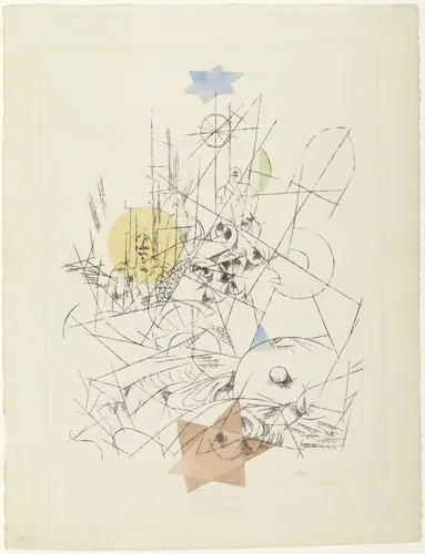Destruction and Hope (Zerstörung und Hoffnung) by Paul Klee, print, 1916