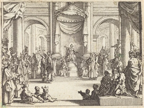 Christ Disputing with the Doctors by Jacques Callot, print, 1635