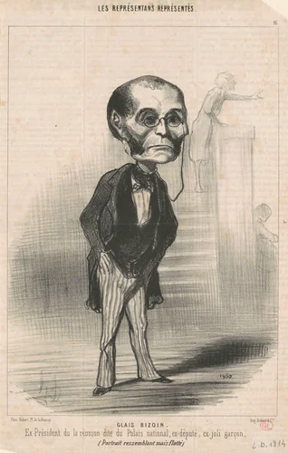 A.O. Glais-Bizoin by Honoré Daumier, print, 1849