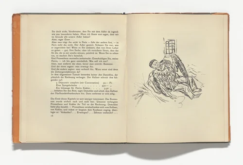 Plate (between pages 16 and 17) from Der Schlecht Gefesselte Prometheus (Prometheus Illbound) by Pierre Bonnard, illustrated book, 1919