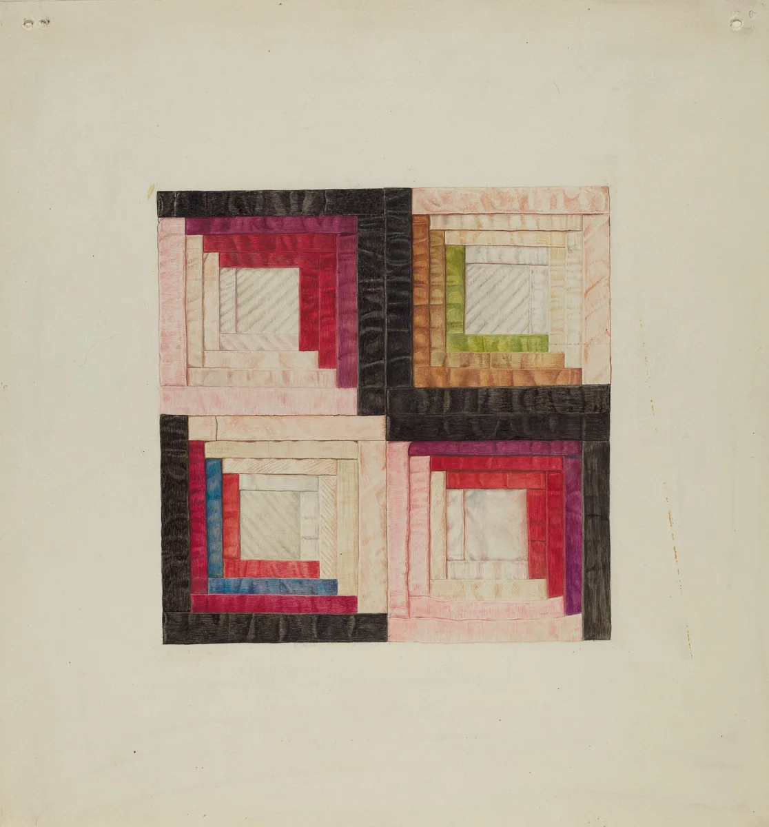 Quilt by Ralph M. Lewis, index of american design, 1939