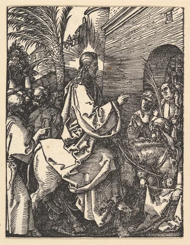 Christ's Entry into Jerusalem, from "The Small Passion" by Albrecht Dürer, print, 1508-1509