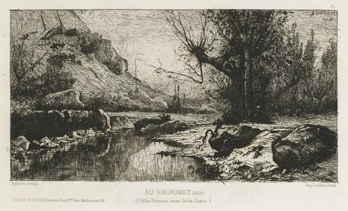 At Valromay (Ain) by Adolphe Appian, print, 1868