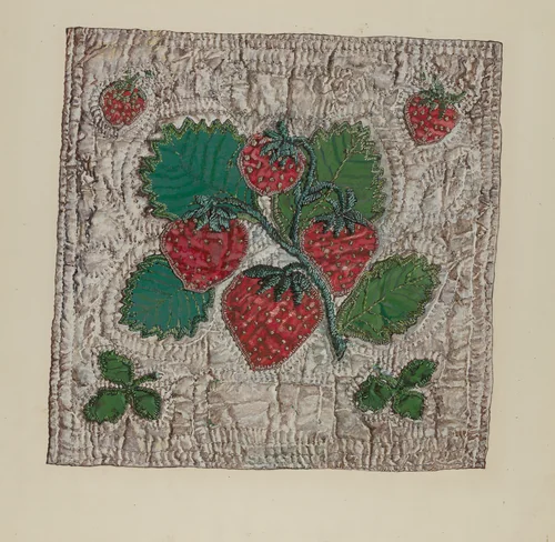 Quilt Block by Florence Truelson, index of american design, 1935-1942