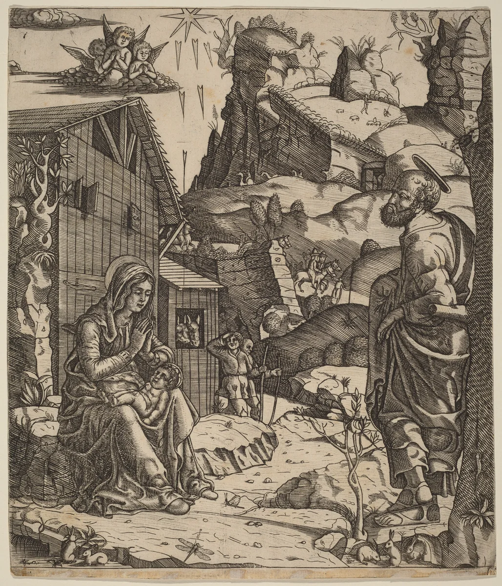 The Nativity by Master I.I.CA, print, 1500-1510