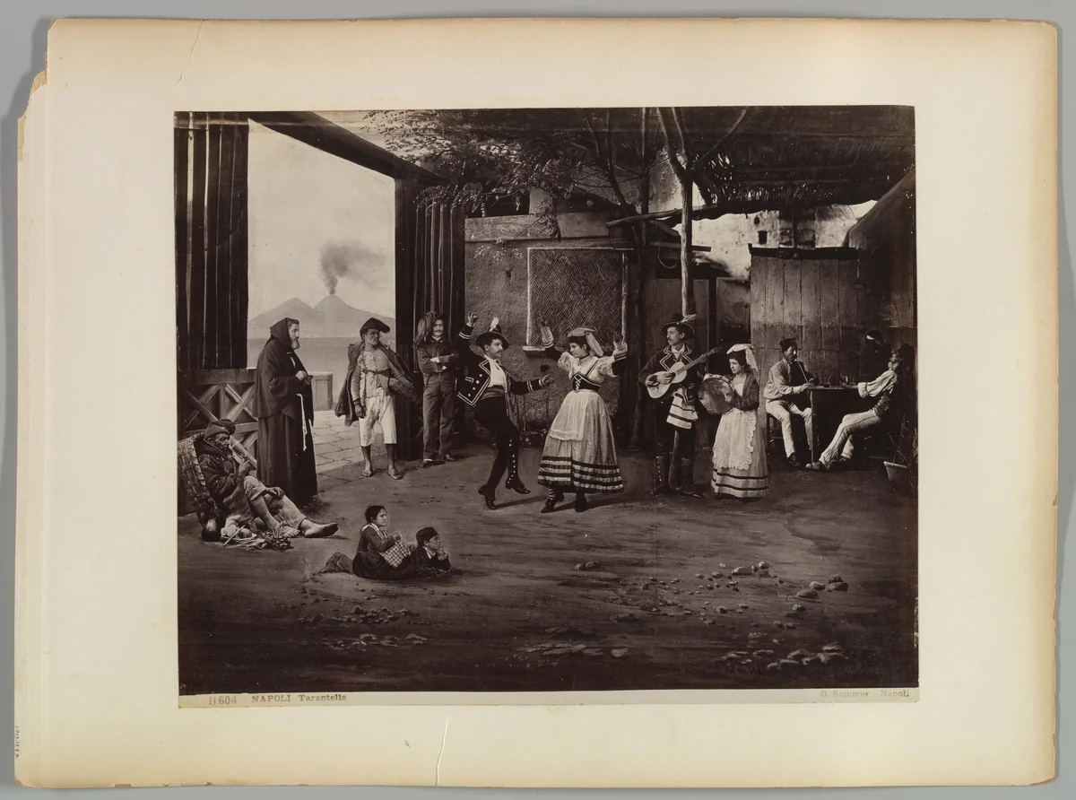 Napoli Tarantella by Giorgio Sommer, photograph, 1865-1875