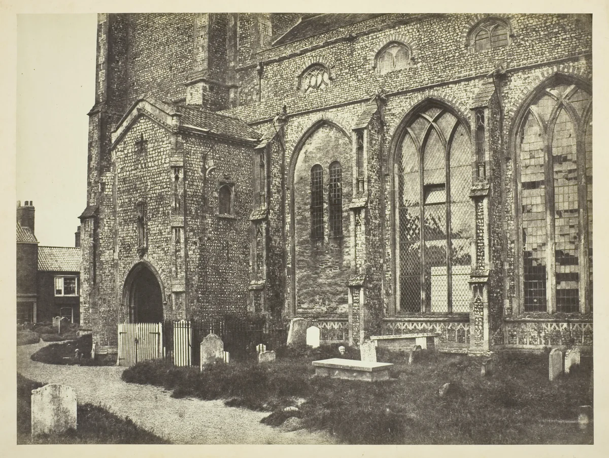 Southside of Cromer Church by Benjamin Brecknell Turner, photograph, 1845-1855