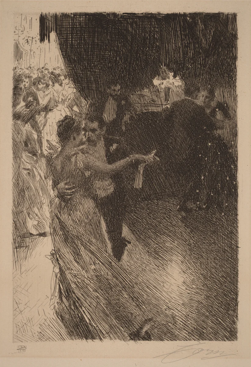 The Waltz by Anders Zorn, print, 1891